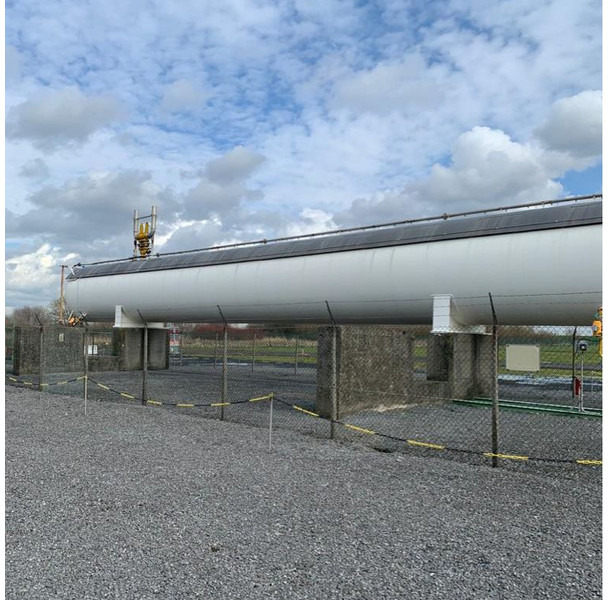 Bình nhiên liệu 200m3 stationary gastank Gas, LPG, GPL, GAZ, Propane with Sun roof and appendages Used Tank ID 1.209: hình 1