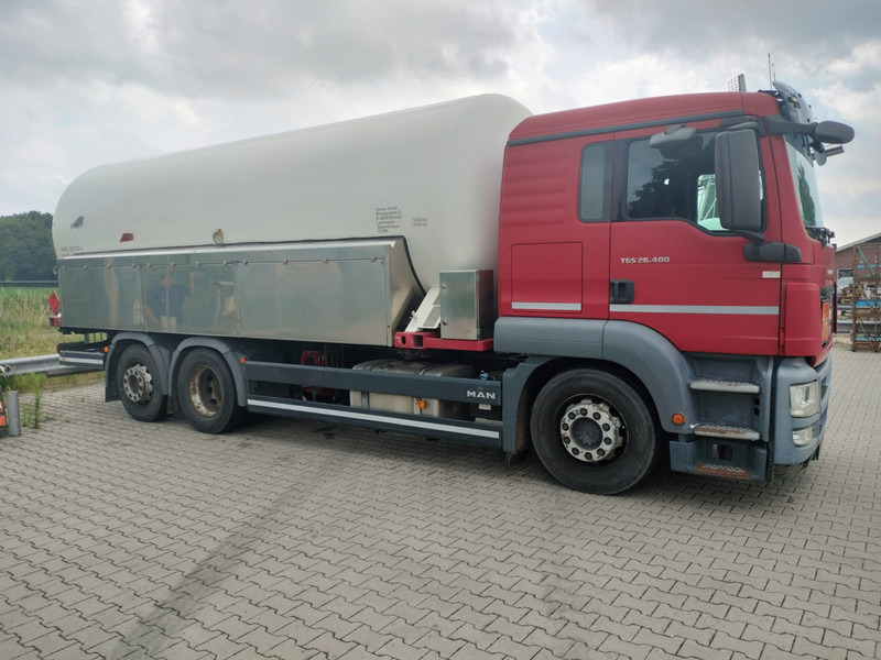 MAN TGS 26.400 6x2-4 LL 26900 Liter Gas tank truck ID 2.168 Rootselaar, flowmeter, pump - Xe bồn: hình 1 MAN TGS 26.400 6x2-4 LL 26900 Liter Gas tank truck ID 2.168 Rootselaar, flowmeter, pump - Xe bồn: hình 1
