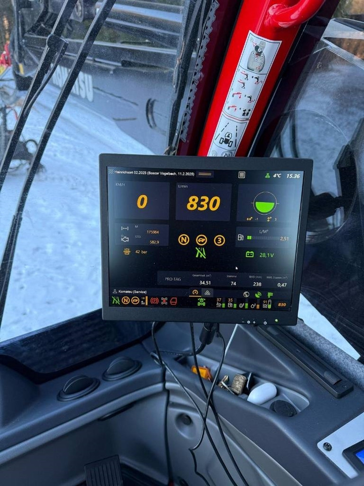 Máy thu hoạch rừng Komatsu 931 XC: hình 20