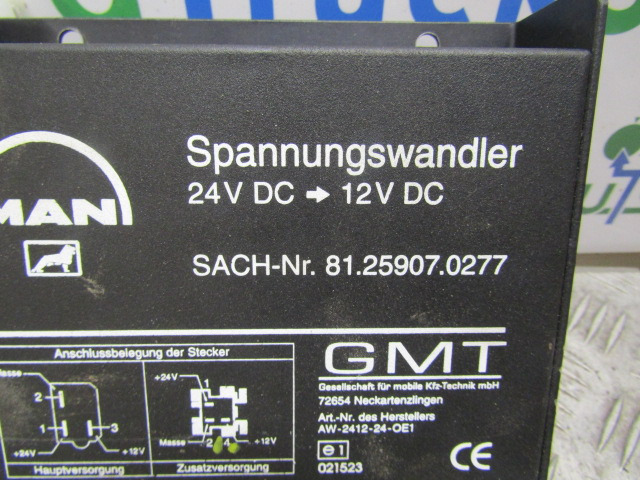 MAN TGM/TGL VOLTAGE DROPPER 24-12V P/NO 81.25907.0277 - Linh kiện điện cho Xe tải: hình 2 MAN TGM/TGL VOLTAGE DROPPER 24-12V P/NO 81.25907.0277 - Linh kiện điện cho Xe tải: hình 2