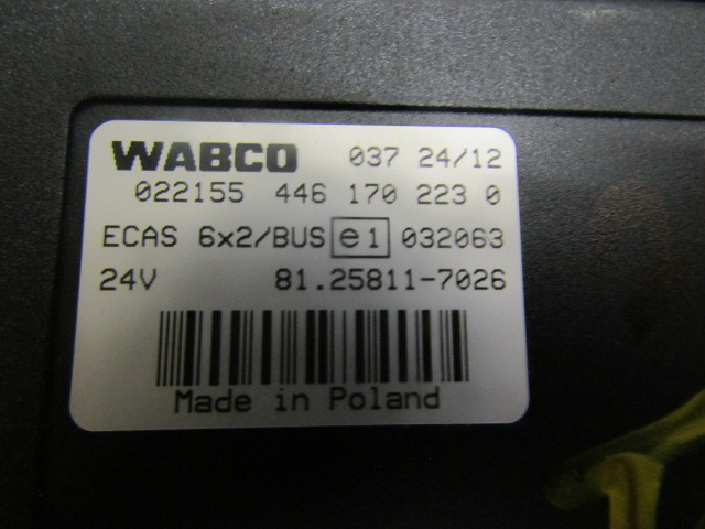 MAN TGS ECAS ECU P/NO 81.25811.7026 - ECU cho Xe tải: hình 2 MAN TGS ECAS ECU P/NO 81.25811.7026 - ECU cho Xe tải: hình 2