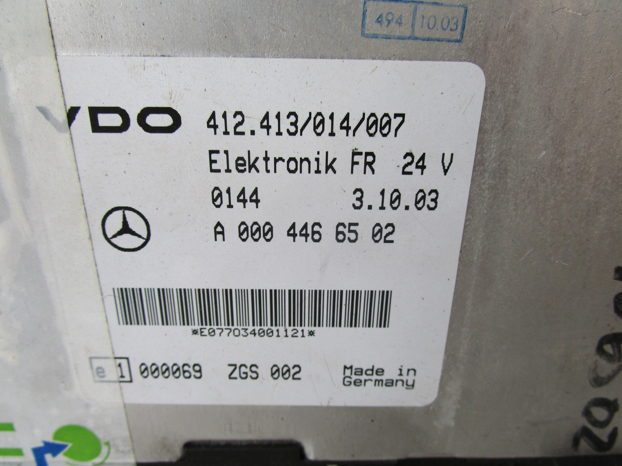 MERCEDES ATEGO FR ECU P/NO A0004466502 - ECU cho Xe tải: hình 2 MERCEDES ATEGO FR ECU P/NO A0004466502 - ECU cho Xe tải: hình 2