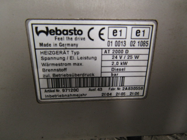 RENAULT MIDLUM CAB NIGHT HEATER TYPE WEBASTO AIR TOP 2000 - Cabin và nội thất cho Xe tải: hình 3 RENAULT MIDLUM CAB NIGHT HEATER TYPE WEBASTO AIR TOP 2000 - Cabin và nội thất cho Xe tải: hình 3