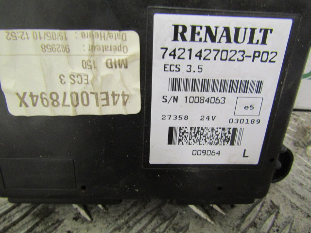 RENAULT MIDLUM DXI ECS CONTROL UNIT P/NO 7421427023-PO2 - Linh kiện điện cho Xe tải: hình 2 RENAULT MIDLUM DXI ECS CONTROL UNIT P/NO 7421427023-PO2 - Linh kiện điện cho Xe tải: hình 2
