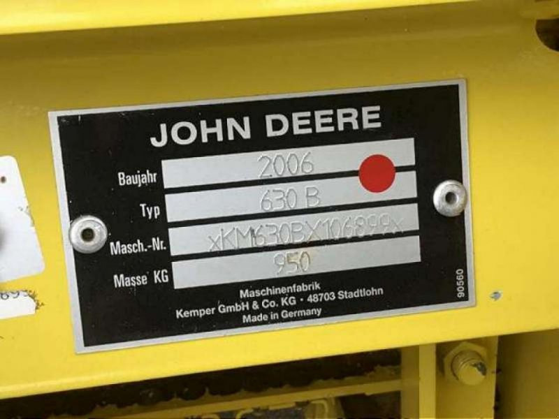 John Deere 630 B - Đính kèm máy gặt đập thức ăn gia súc: hình 2 John Deere 630 B - Đính kèm máy gặt đập thức ăn gia súc: hình 2