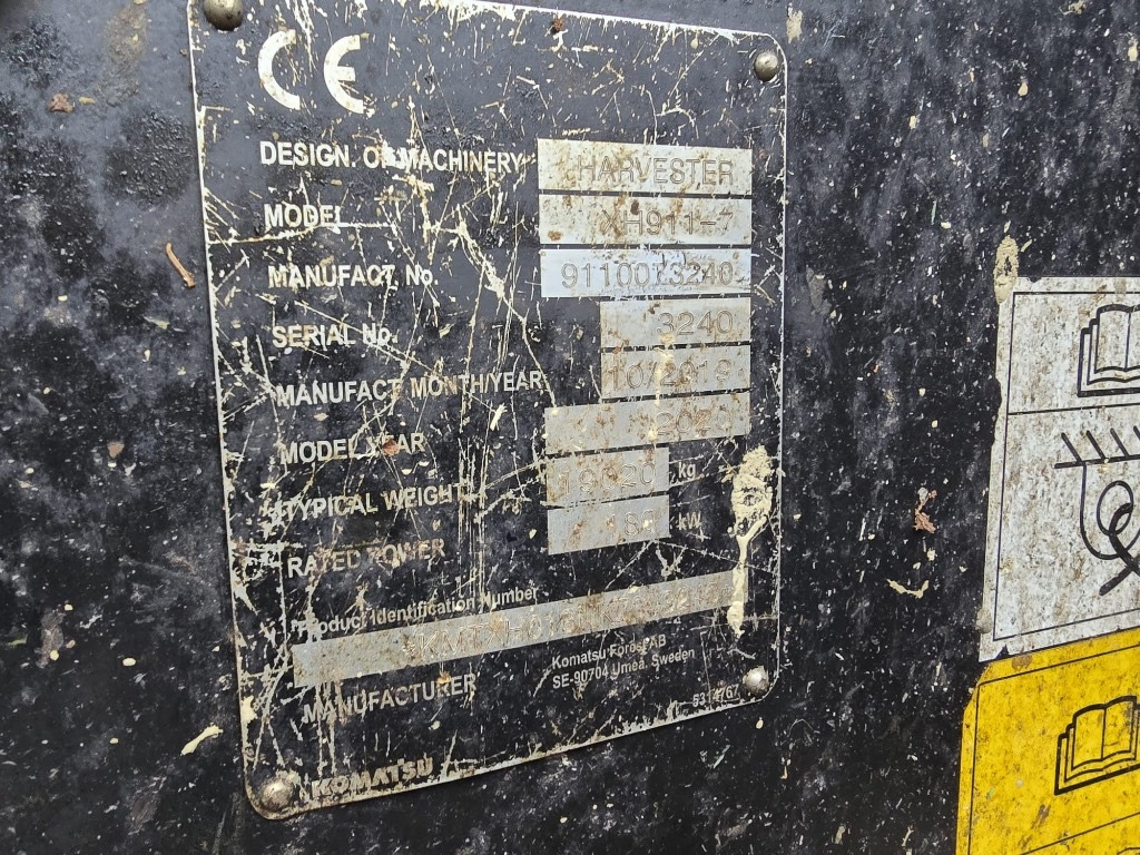 Komatsu 911.7 - Máy thu hoạch rừng: hình 5 Komatsu 911.7 - Máy thu hoạch rừng: hình 5