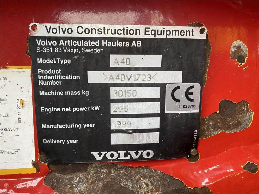 Xe ben đổ có khớp nối Volvo A40C , SCANDINAVIA: hình 15