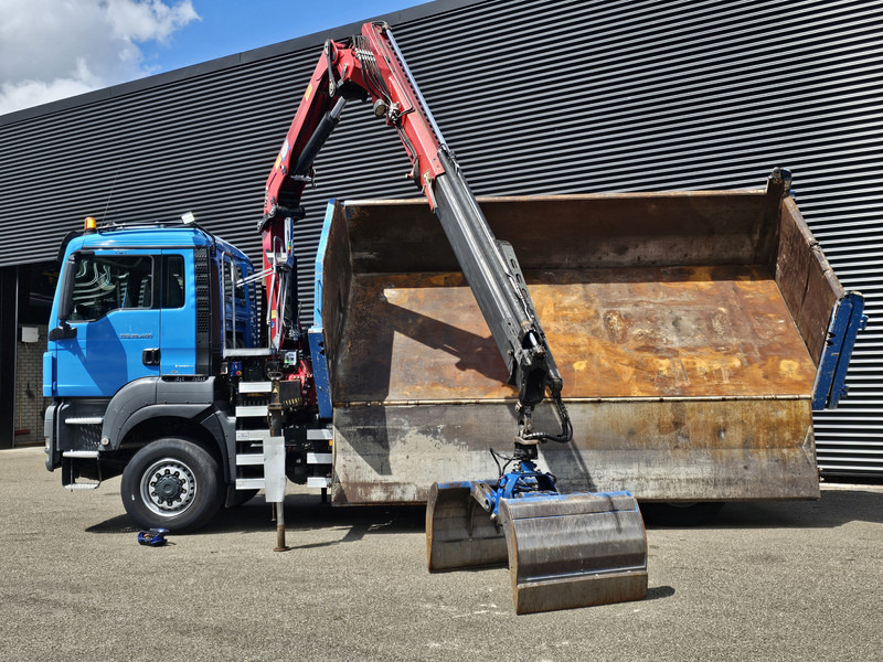 MAN TGS 28.400 6X4-4 BL / CRANE + 2 SIDE TIPPER - Xe ben, Xe cẩu tự hành: hình 4 MAN TGS 28.400 6X4-4 BL / CRANE + 2 SIDE TIPPER - Xe ben, Xe cẩu tự hành: hình 4