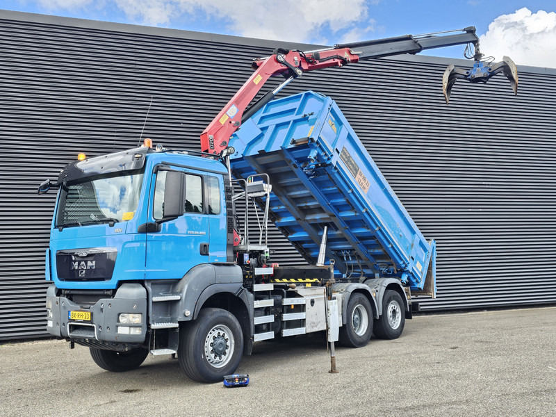 MAN TGS 28.400 6X4-4 BL / CRANE + 2 SIDE TIPPER - Xe ben, Xe cẩu tự hành: hình 1 MAN TGS 28.400 6X4-4 BL / CRANE + 2 SIDE TIPPER - Xe ben, Xe cẩu tự hành: hình 1