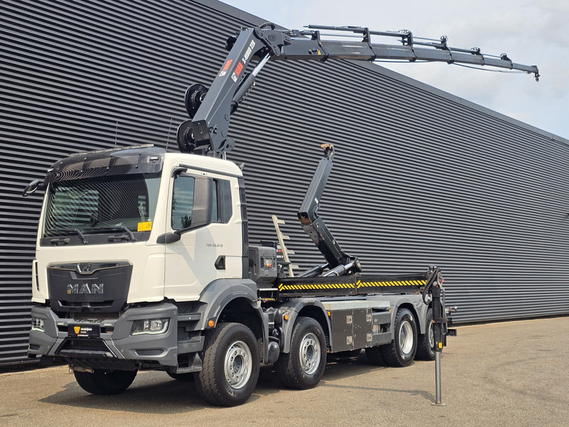 MAN TGS 35.470 8X4 BB / HIAB CRANE + HOOKLIFT - Xe tải nâng móc, Xe cẩu tự hành: hình 1 MAN TGS 35.470 8X4 BB / HIAB CRANE + HOOKLIFT - Xe tải nâng móc, Xe cẩu tự hành: hình 1