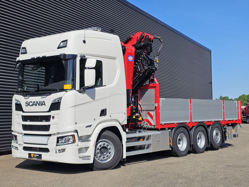 Scania 560R / HMF 50 t/m - JIB / LIER - Xe tải thùng lửng/ Phẳng, Xe cẩu tự hành: hình 5 Scania 560R / HMF 50 t/m - JIB / LIER - Xe tải thùng lửng/ Phẳng, Xe cẩu tự hành: hình 5