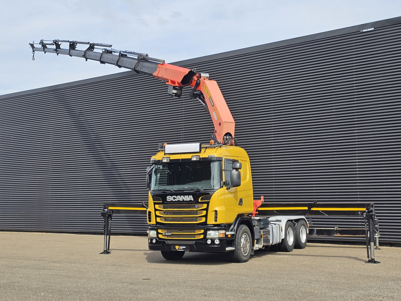 Scania G400 6x2 / PALFINGER PK 60002 / WINCH / BALLAST - Xe tải thùng lửng/ Phẳng, Xe cẩu tự hành: hình 3 Scania G400 6x2 / PALFINGER PK 60002 / WINCH / BALLAST - Xe tải thùng lửng/ Phẳng, Xe cẩu tự hành: hình 3