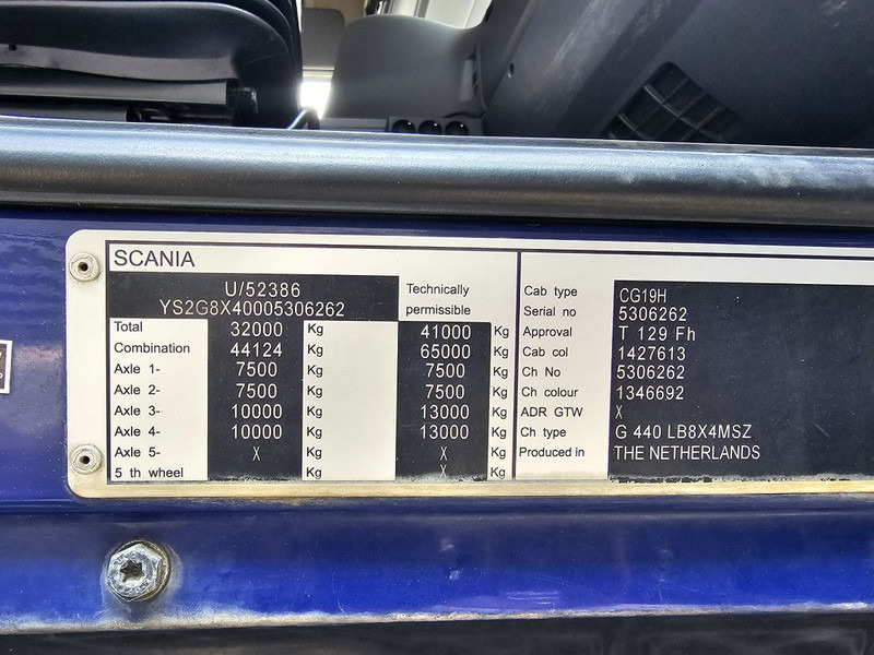 Xe cẩu tự hành Scania G440 / RETARDER / 8x4 / PALFINGER-EPSILON CRANE: hình 18