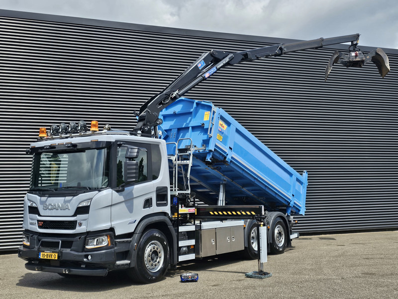 Scania P420 6x2-4 / HMF Z KRAAN / 2 KANTEN KIPPER - Xe ben, Xe cẩu tự hành: hình 1 Scania P420 6x2-4 / HMF Z KRAAN / 2 KANTEN KIPPER - Xe ben, Xe cẩu tự hành: hình 1