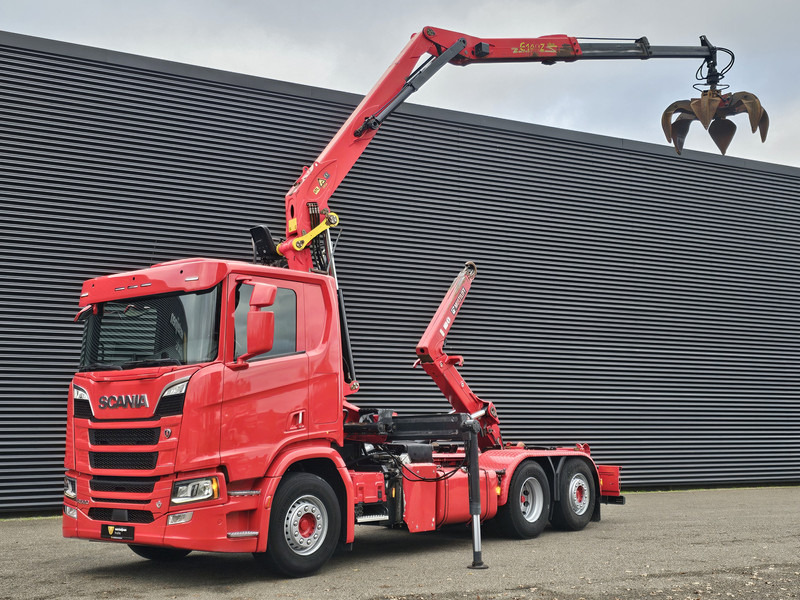 Scania R520 V8 6x2/4 / EPSILON CRANE + HOOKLIFT - Xe tải nâng móc, Xe cẩu tự hành: hình 1 Scania R520 V8 6x2/4 / EPSILON CRANE + HOOKLIFT - Xe tải nâng móc, Xe cẩu tự hành: hình 1