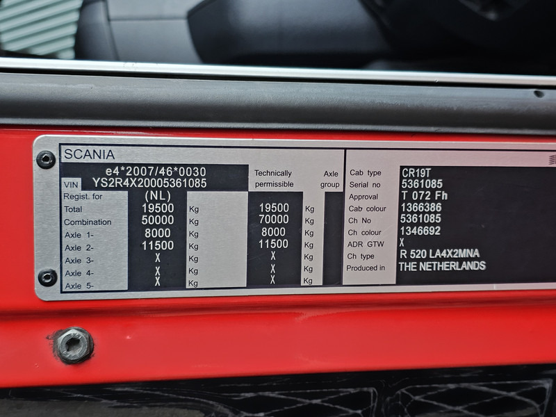 Xe đầu kéo Scania R520 V8 4x2 / RETARDER / 2 TANKS: hình 19
