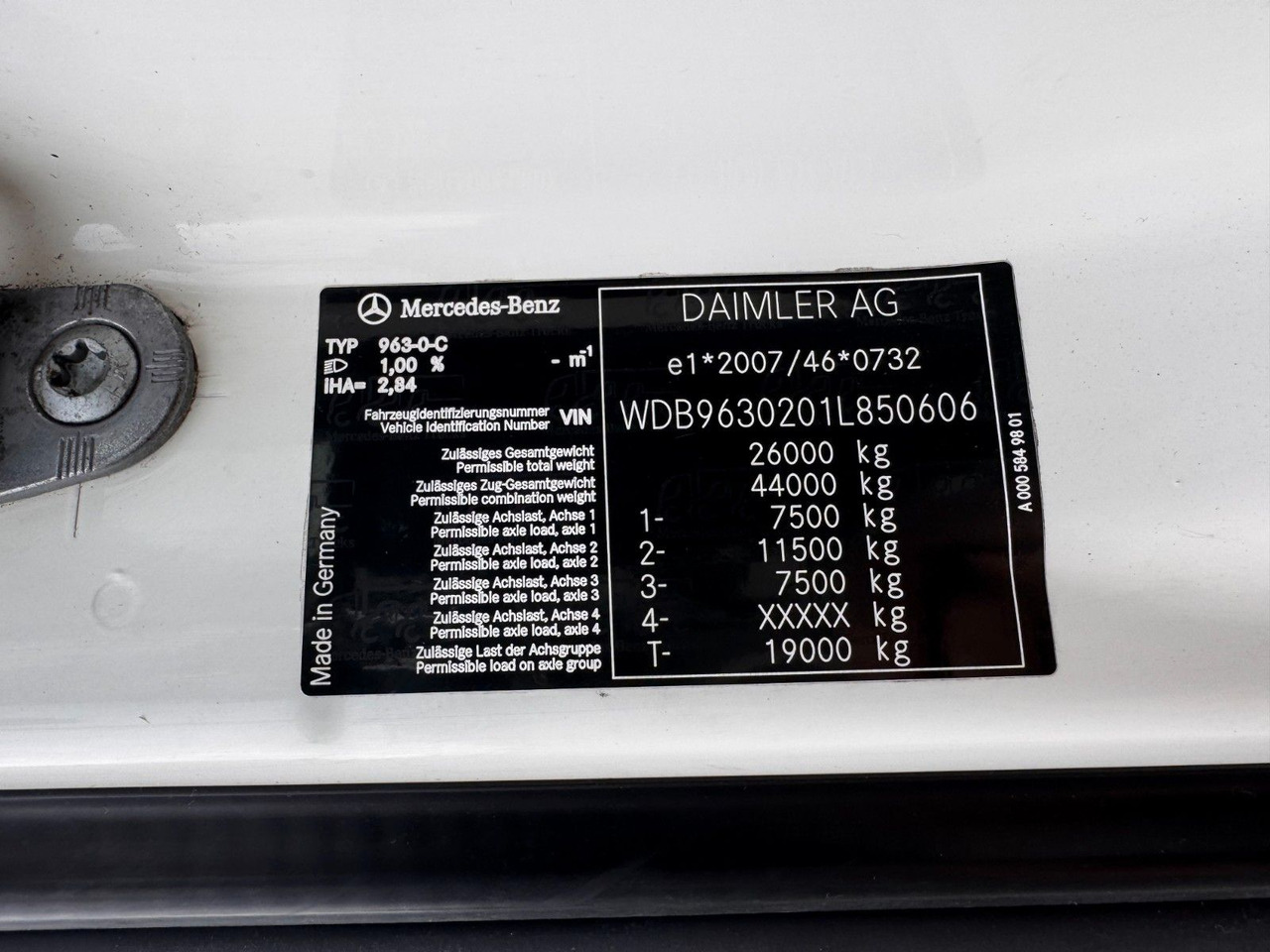 Mercedes-Benz 2536 ADR Valid & kipphydraulik für Gastank - Xe bồn: hình 3 Mercedes-Benz 2536 ADR Valid & kipphydraulik für Gastank - Xe bồn: hình 3