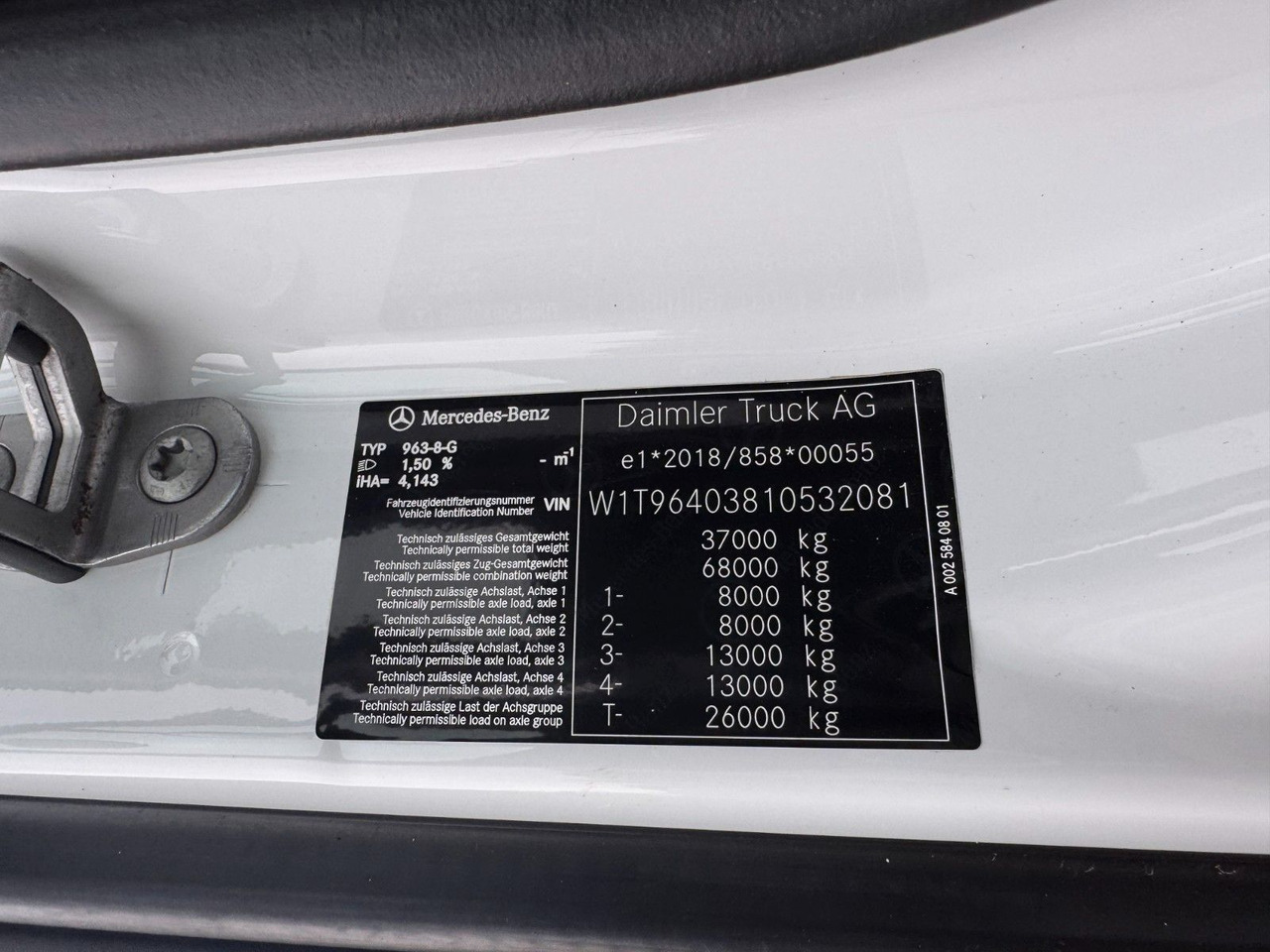 Mercedes-Benz 3748 8X4 Meiller Abroller mit Funk Top  Zustand - Xe tải nâng móc: hình 3 Mercedes-Benz 3748 8X4 Meiller Abroller mit Funk Top  Zustand - Xe tải nâng móc: hình 3