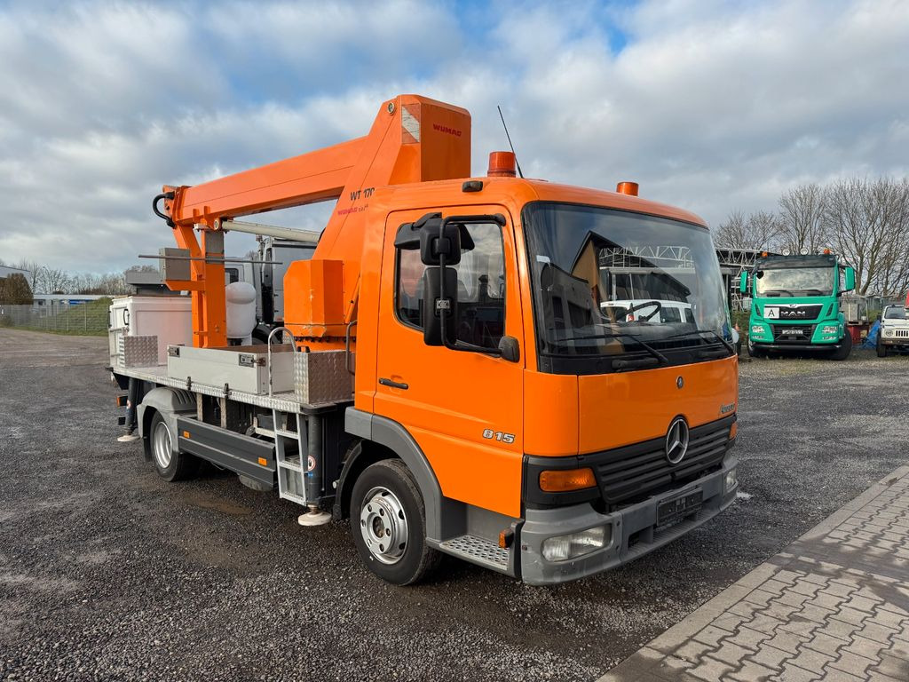 Nền bục trên không gắn trên xe tải, Xe tải nhỏ Mercedes-Benz 815 4x2 Hubarbeitsbühne Wumag  170 high 17 m: hình 12