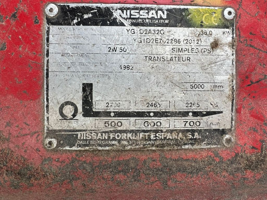 Nissan 32 Diesel 13100 Stunden Nissan 32 Diesel 13100 Stunden - Xe nâng: hình 2 Nissan 32 Diesel 13100 Stunden Nissan 32 Diesel 13100 Stunden - Xe nâng: hình 2