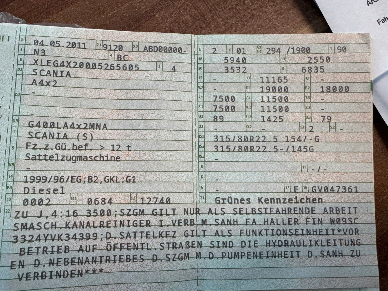 Scania G 400 Retarder & Kipphydraulik - Xe đầu kéo: hình 2 Scania G 400 Retarder & Kipphydraulik - Xe đầu kéo: hình 2