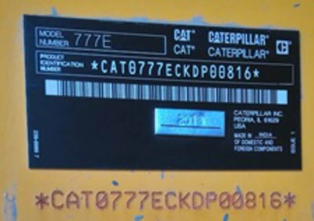 CAT 777E - Xe ben cứng/ Xe chở đá: hình 5 CAT 777E - Xe ben cứng/ Xe chở đá: hình 5