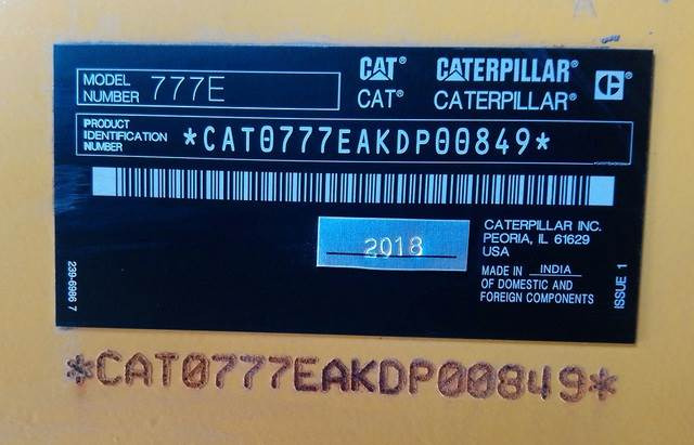 CAT 777E - Xe ben cứng/ Xe chở đá: hình 5 CAT 777E - Xe ben cứng/ Xe chở đá: hình 5