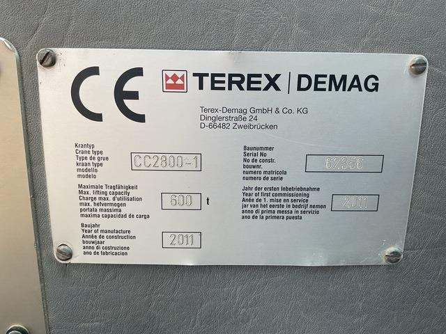 Terex Demag CC2800-1 - Cần cẩu bánh xích: hình 5 Terex Demag CC2800-1 - Cần cẩu bánh xích: hình 5