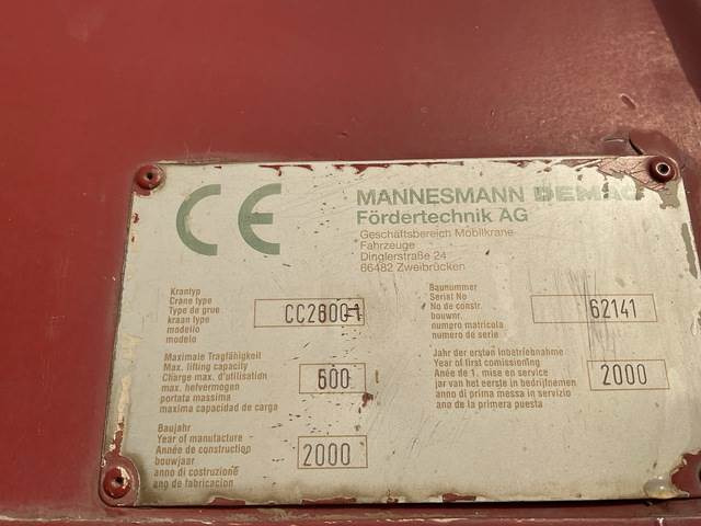Terex Demag CC2800 - Cần cẩu bánh xích: hình 5 Terex Demag CC2800 - Cần cẩu bánh xích: hình 5
