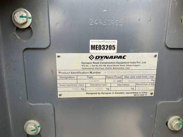 Dynapac CA305 - Máy đầm: hình 5 Dynapac CA305 - Máy đầm: hình 5