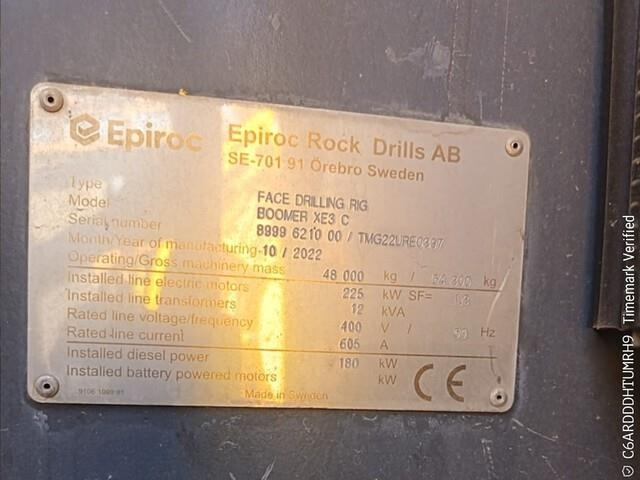 Máy móc đào mỏ Epiroc Boomer XE3C: hình 21 Máy móc đào mỏ Epiroc Boomer XE3C: hình 21