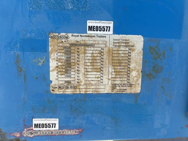 Nooteboom MCO-156-36V - Sơ mi rơ moóc thùng thấp: hình 5 Nooteboom MCO-156-36V - Sơ mi rơ moóc thùng thấp: hình 5
