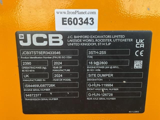 JCB 3STH-2S5 - Xe ben đổ mini: hình 5 JCB 3STH-2S5 - Xe ben đổ mini: hình 5
