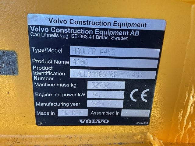 Volvo A40G - Xe ben đổ có khớp nối: hình 5 Volvo A40G - Xe ben đổ có khớp nối: hình 5