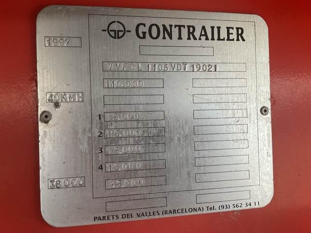 Gontrailer GL1105 - Sơ mi rơ moóc thùng thấp: hình 5 Gontrailer GL1105 - Sơ mi rơ moóc thùng thấp: hình 5