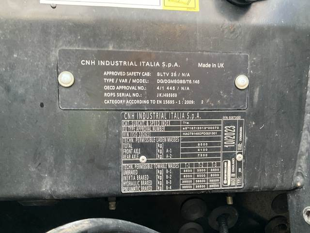 New Holland T6.145 - Máy cày: hình 5 New Holland T6.145 - Máy cày: hình 5