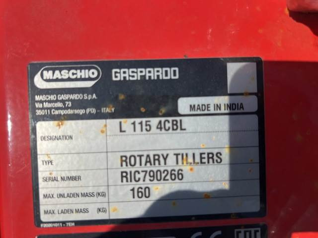 Maschio Gaspardo L115 4CBL - Dàn xới: hình 5 Maschio Gaspardo L115 4CBL - Dàn xới: hình 5