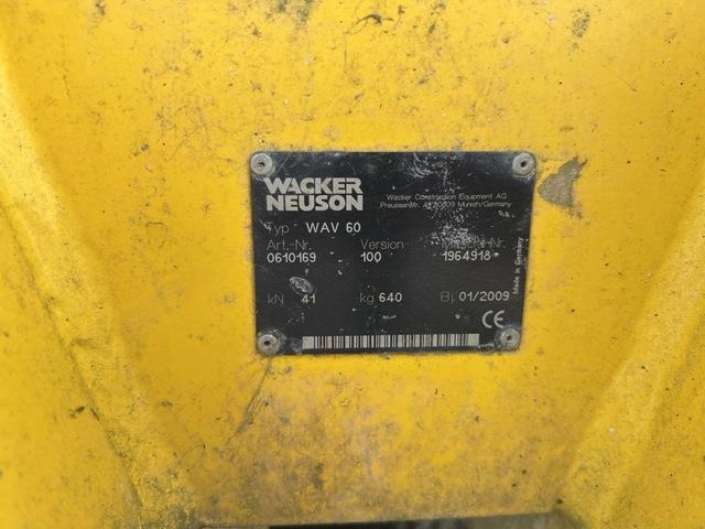 Wacker Neuson WAV60 - Đĩa rung: hình 5 Wacker Neuson WAV60 - Đĩa rung: hình 5