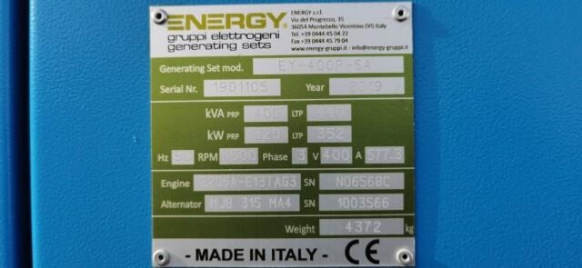 Energy Srl EY-400P-SA - Bộ phát điện: hình 3 Energy Srl EY-400P-SA - Bộ phát điện: hình 3