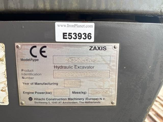 Hitachi ZX350LCN-3 - Máy xúc bánh xích: hình 5 Hitachi ZX350LCN-3 - Máy xúc bánh xích: hình 5