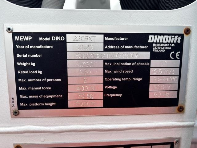 Dino 220RXT - Xe nâng người nhiều khớp nối: hình 5 Dino 220RXT - Xe nâng người nhiều khớp nối: hình 5