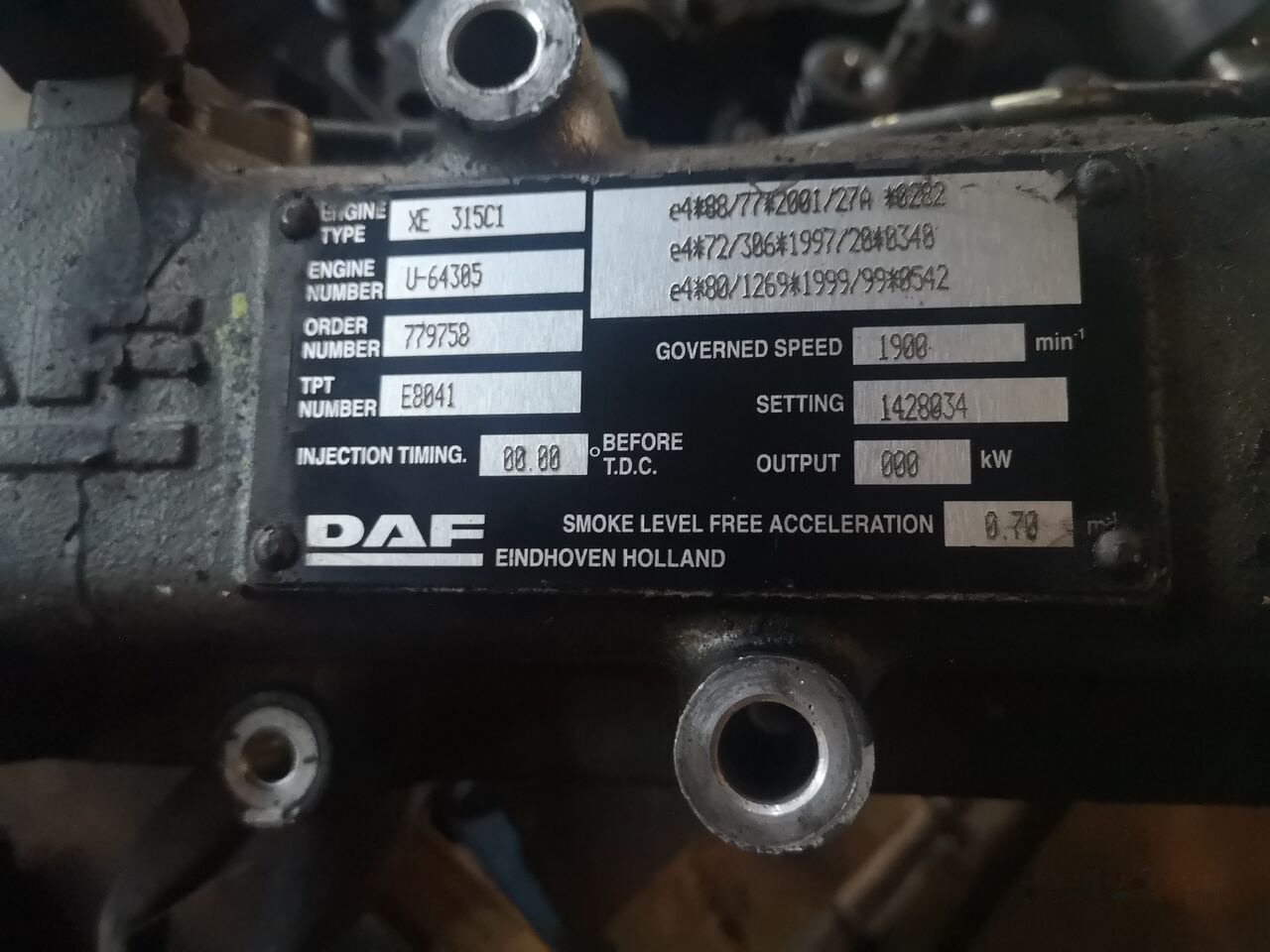 DAF Ersatztteile 0281010045 DAF XF 95 - Khối xi lanh cho Xe tải: hình 5 DAF Ersatztteile 0281010045 DAF XF 95 - Khối xi lanh cho Xe tải: hình 5