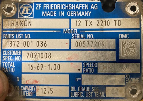 ZF 12 TX 2210 TD - Hộp số cho Xe tải: hình 3 ZF 12 TX 2210 TD - Hộp số cho Xe tải: hình 3
