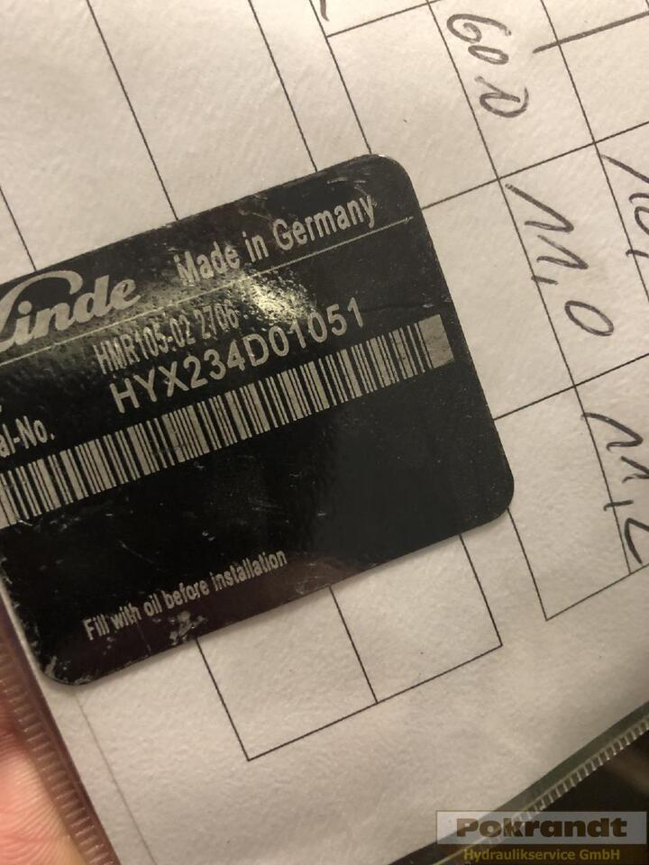 Linde HMR 105 02 2706 HMR 105-02 2706 - Bơm thủy lực cho Máy móc xây dựng: hình 2 Linde HMR 105 02 2706 HMR 105-02 2706 - Bơm thủy lực cho Máy móc xây dựng: hình 2