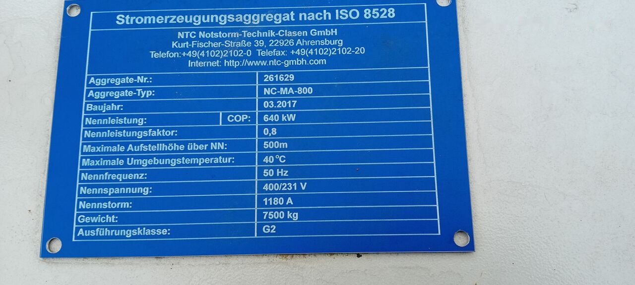 MAN Agregat Prądotwórczy Generator Stamford MAN DIESEL 640 kw 800 - Bộ phát điện: hình 3 MAN Agregat Prądotwórczy Generator Stamford MAN DIESEL 640 kw 800 - Bộ phát điện: hình 3