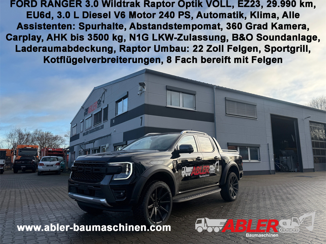 Ford Ranger Wildtrak 3.0 V6 Raptor Optik VOLL - Xe hơi: hình 1 Ford Ranger Wildtrak 3.0 V6 Raptor Optik VOLL - Xe hơi: hình 1