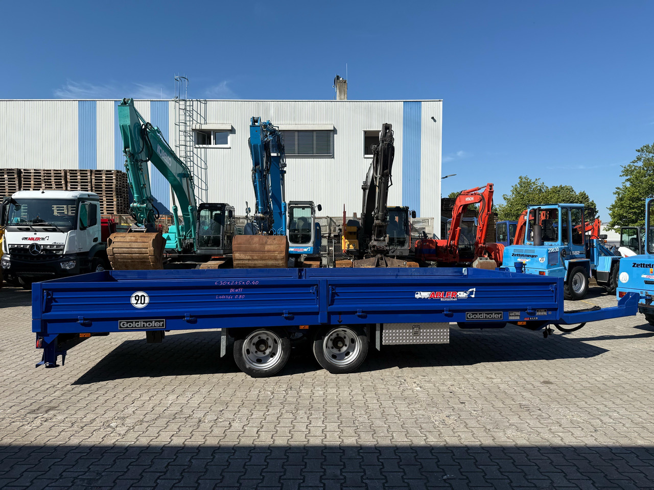Goldhofer TTP2-7,7/80 Tieflader Tandem mit Rampen TOP - Rơ moóc thùng lửng/ Phẳng: hình 4 Goldhofer TTP2-7,7/80 Tieflader Tandem mit Rampen TOP - Rơ moóc thùng lửng/ Phẳng: hình 4