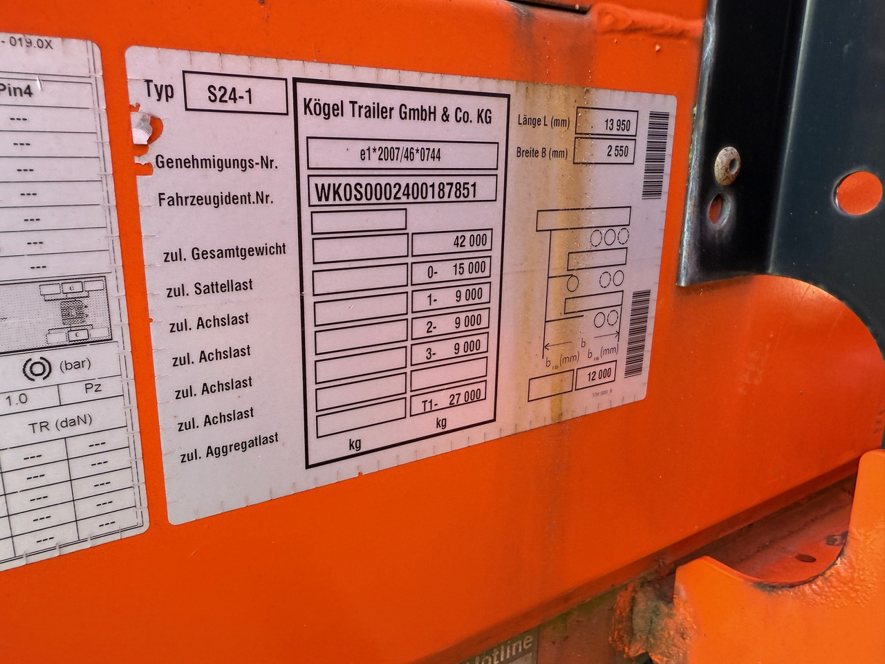 Sơ mi rơ moóc thùng lửng/ Phẳng Kögel S24-1 Pritschenauflieger: hình 17