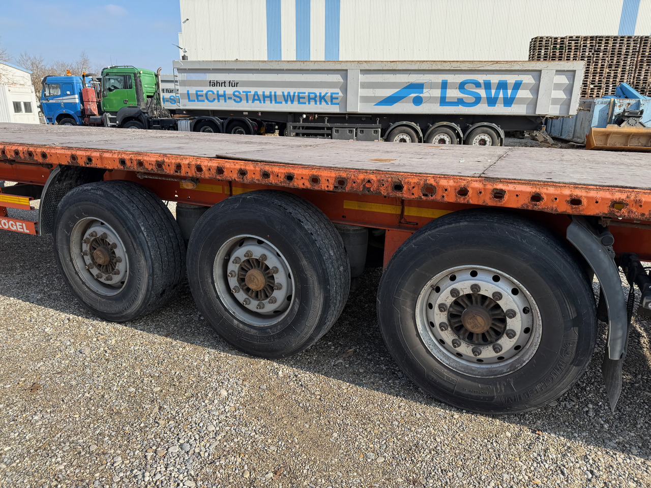 Sơ mi rơ moóc thùng lửng/ Phẳng Kögel S24-1 Pritschenauflieger: hình 8