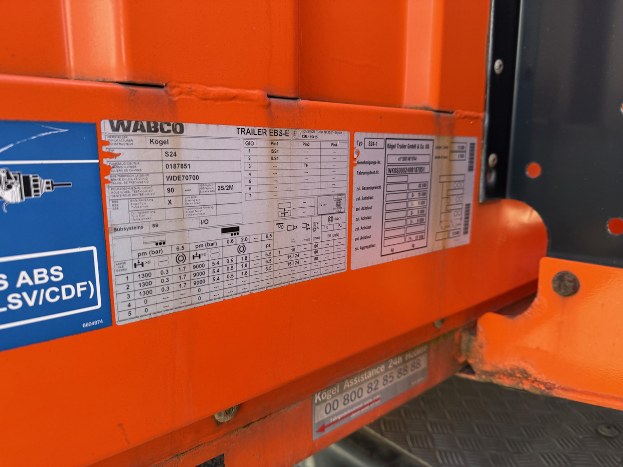 Sơ mi rơ moóc thùng lửng/ Phẳng Kögel S24-1 Pritschenauflieger: hình 16